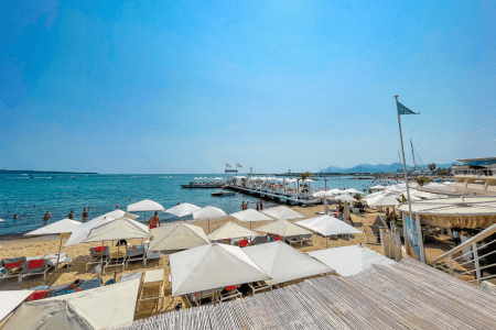 The best affordable private beaches in Cannes